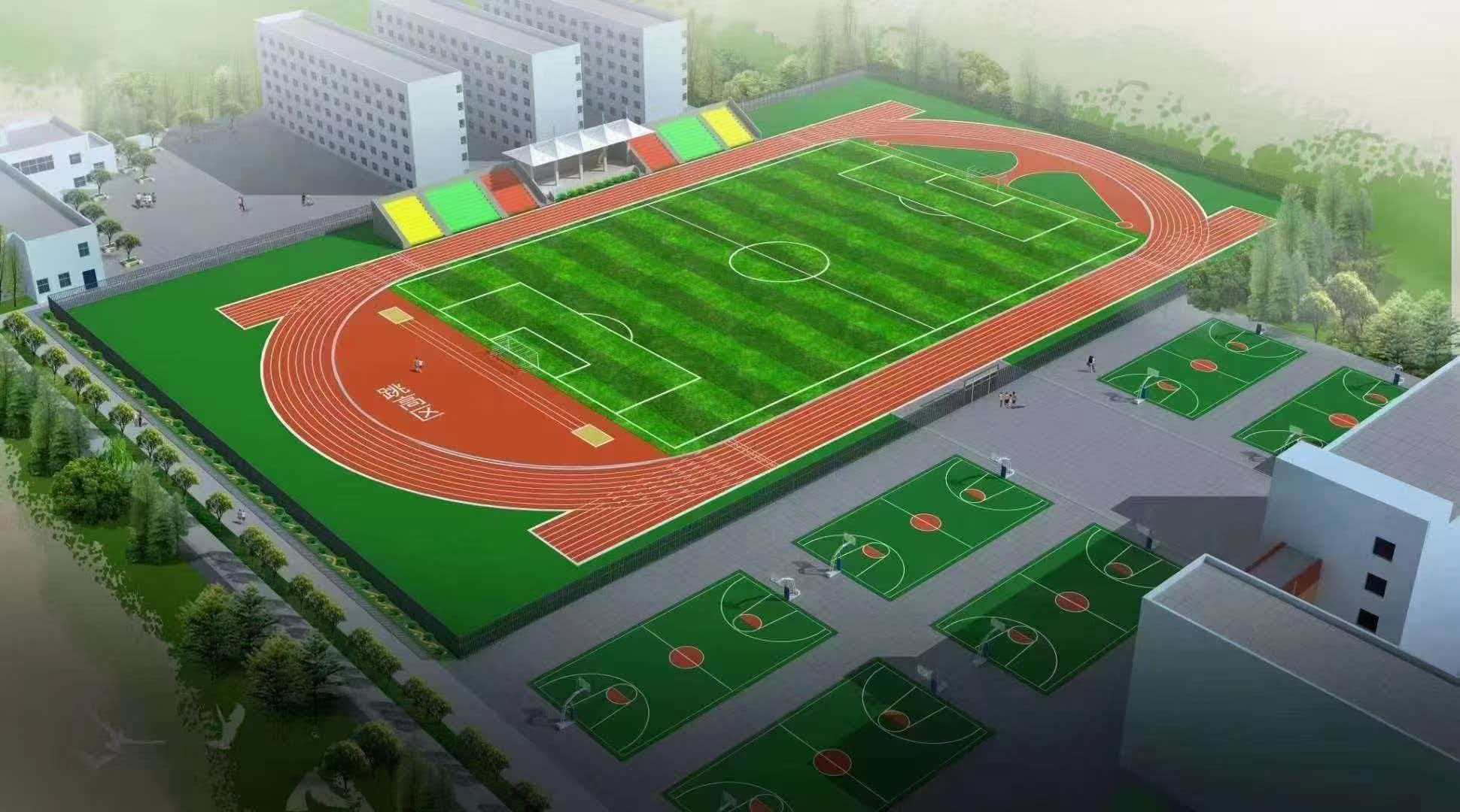 图木舒克市学校运动操场半预制型跑道 - 排名